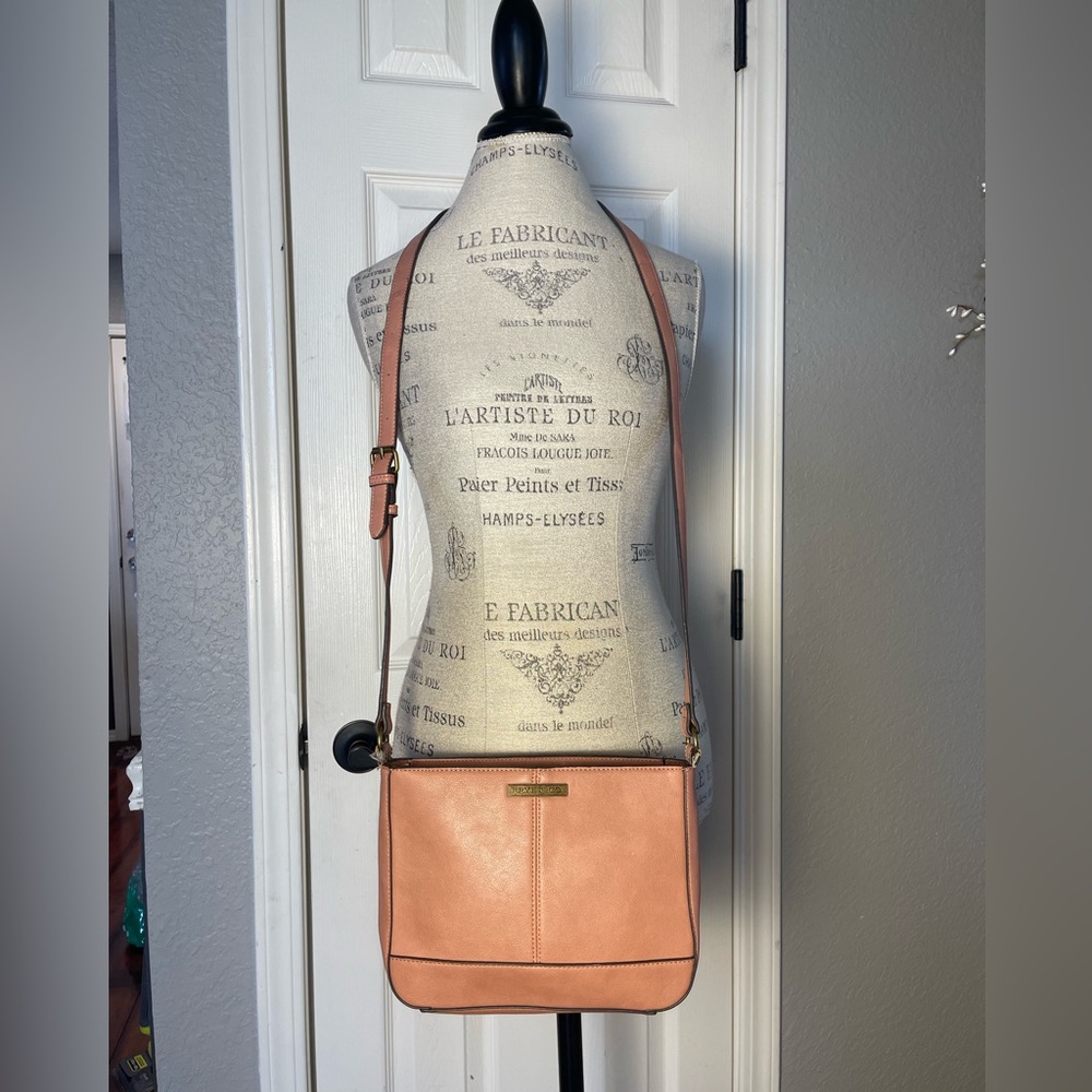 Frye & Co Dusty Rose Vegan Leather Crossbody Bag
